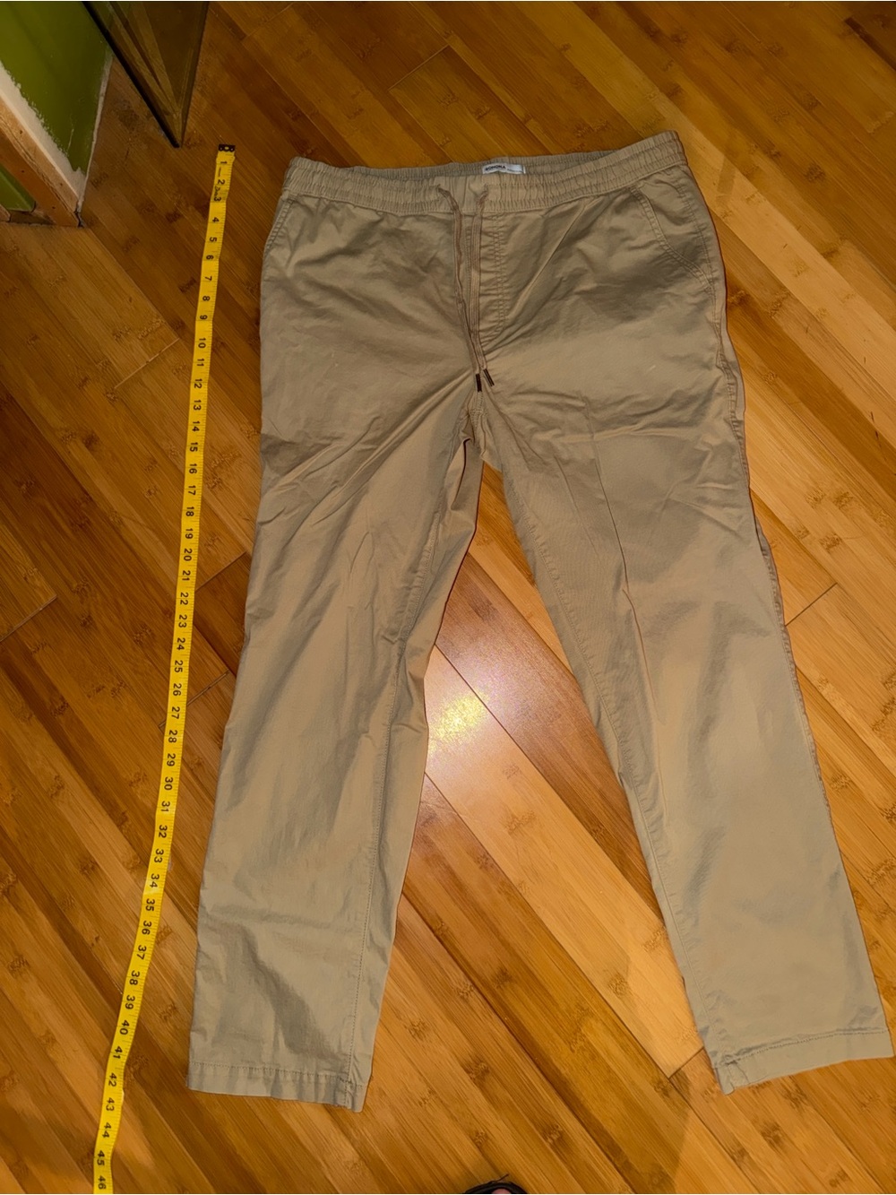 Sonoma Goods for Life Men’s Khaki Stretch Drawstring Pants 98% Cotton